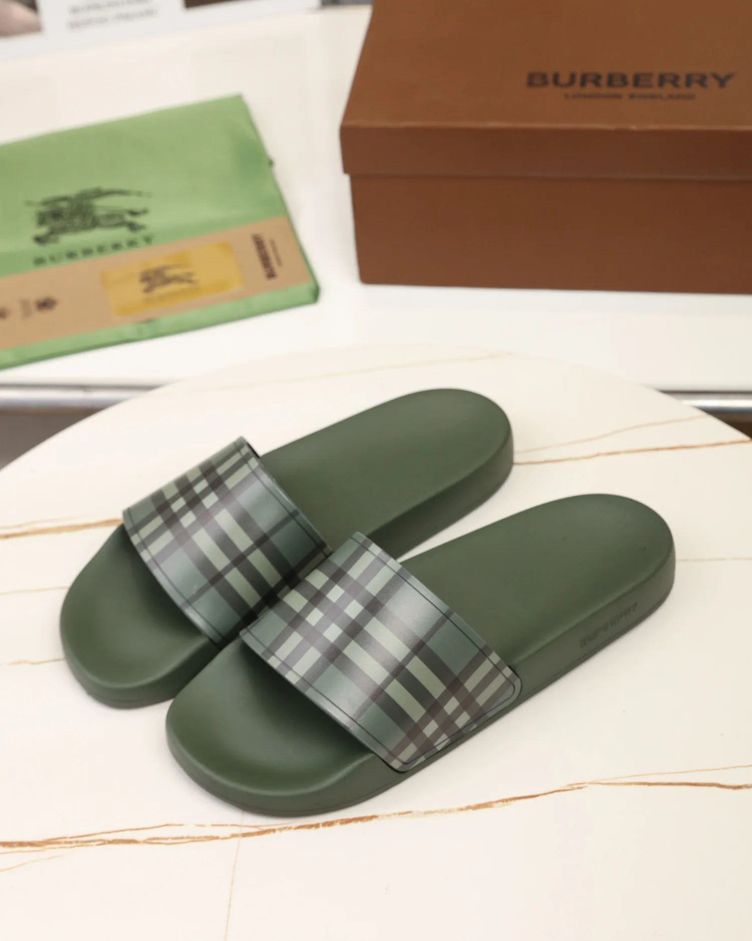 Premium Burberry Sandalen Größen klassisch neuer Schmal geschnittene