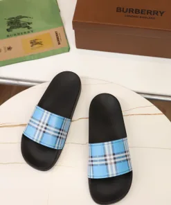 Premium Burberry Sandalen Hausschuhe Karierte Sandalen Größen klassisches neuer