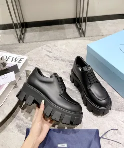 Premium Prada Rutschfeste Schuhe Plateauschuhe Lederschuhe Stilvoll bequem gleichzeitig diese Schuhe