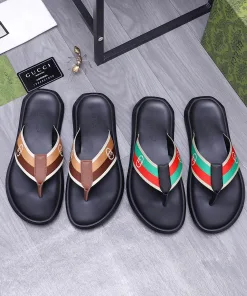 Premium Gucci Hausschuhe GUCCI Anfrage Obermaterial ausgewähltem Lederfutter