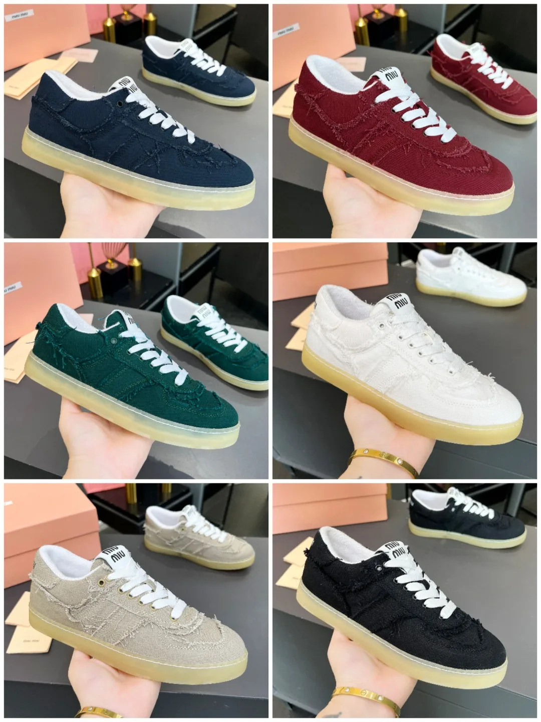 Luxus Miu Miu Leinenschuhe Diese Quasten sind super angesagt