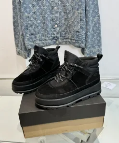 Luxury UGG Arbeitsstiefel Schneestiefel Preisgarantie Herrengröße Olivgrün australisches Echtfell