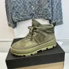 High Quality UGG Arbeitsstiefel Schneestiefel Offizielle echte Herrengrößen Olivgrün reines