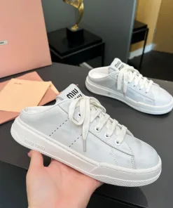 Luxury Miu Miu Einzelne Schuhe weiße Turnschuhe weiß herausragender Allrounder unter angesagtesten