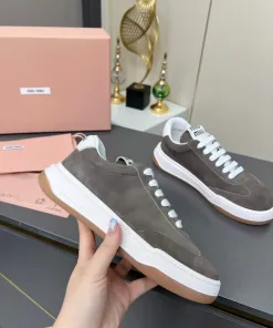 High Quality Miu Miu Weiße Sneaker Frühjahr Neueste Lässige Deutsche Trainingsschuhe