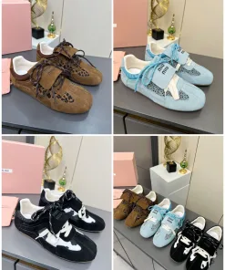 Premium Miu Miu Turnschuhe Frühjahr Aktuelle Lässige deutsche Trainingsschuhe
