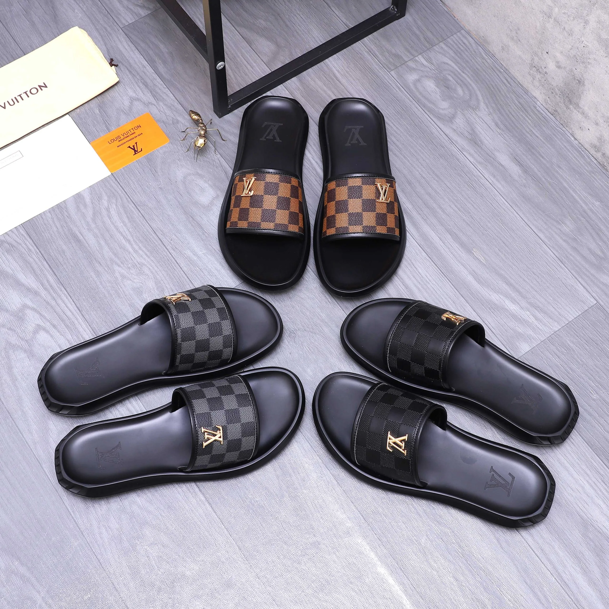 Luxus Louis Vuitton Hausschuhe LOUIS VUITTON Hausschuhe Fällt größengerecht