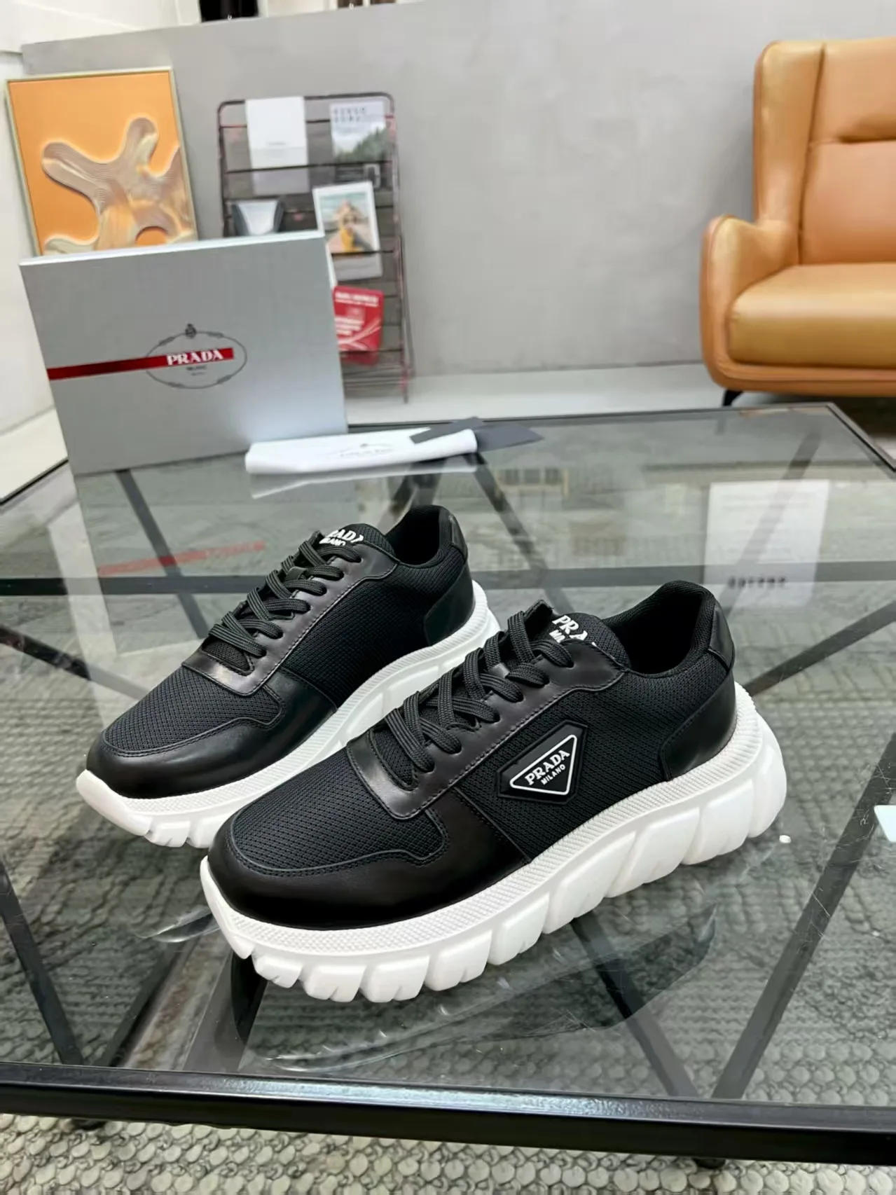 Luxus Prada Turnschuhe Neue Größen hochwertigste Ausführung Vergleiche