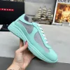 Premium Prada Turnschuhe Importiertes kombiniertes weiches Gummi Lammlederfutter
