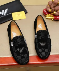 Luxus Armani Slipper Lederschuhe erhältlich Größen Größen