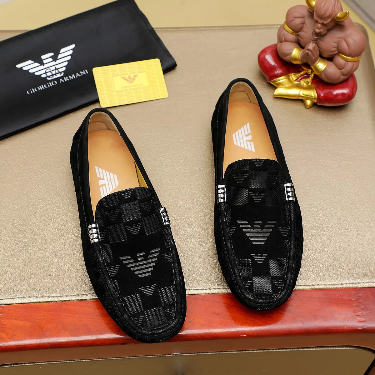 Luxus Armani Slipper Lederschuhe erhältlich Größen Größen