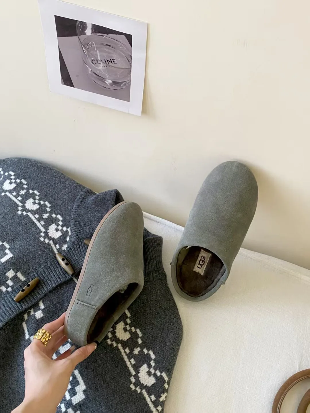 Luxus UGG Hausschuhe neue Slipper Diese bequemen Schuhe