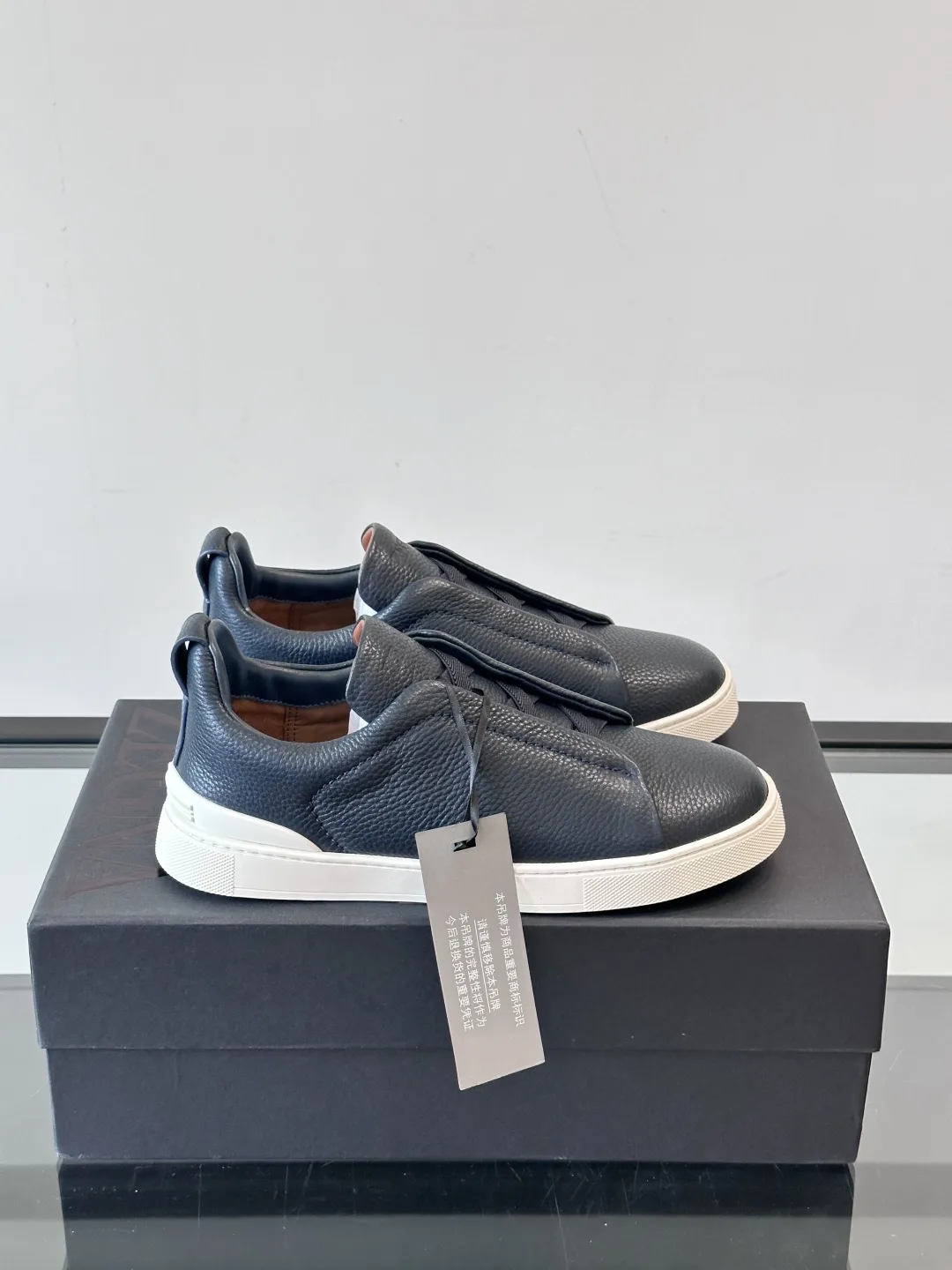 Hochwertige Zegna Turnschuhe flache Freizeitschuhe ZEGNA Trile Stitch