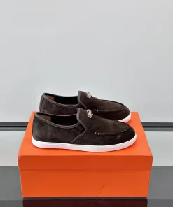 Luxury Hermes Loafer Herms Angenehm einen urbanen Größen
