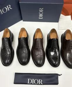 Luxury Dior DerbySchuhe Herrenschuhe Lederschuhe Elegante Schwarzes Offizieller Exquisite Diese