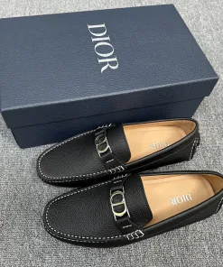 Hochwertige Dior Slipper Mokassins Loafer Lederschuhe Odeon Erhältlich verschiedene darunter Veloursleder