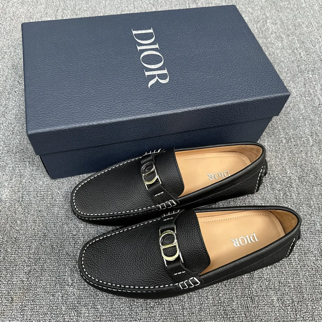 Hochwertige Dior Slipper Mokassins Loafer Lederschuhe Odeon Erhältlich verschiedene darunter Veloursleder