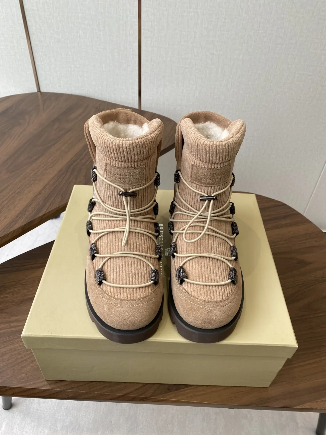 Luxus Brunello Cucinelli Schneestiefel Tatsächlicher Preis Brunello Cucinelli Stiefel