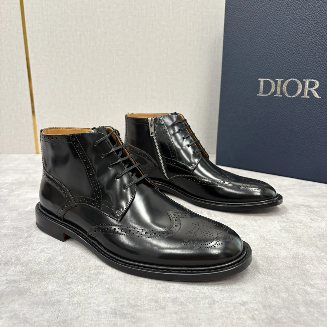 Luxury Dior Stiefeletten HerrenStiefeletten Lederschuhe Lederstiefel Diornew mittelhohe sind Meisterwerk Verschmelzung