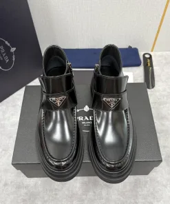 Premium Äußern Stiefeletten Lederschuhe Glänzende Eine moderne Verschmelzung Klassik