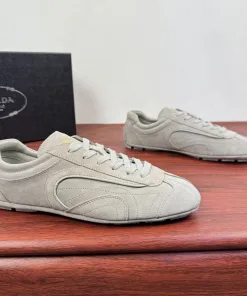 Premium Prada Ledersneaker Lederschuhe Prada Montecarlo Sneaker bequeme Trainingsschuhe