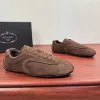 Premium Prada Ledersneaker Lederschuhe Prada Montecarlo Sneaker bequeme Trainingsschuhe
