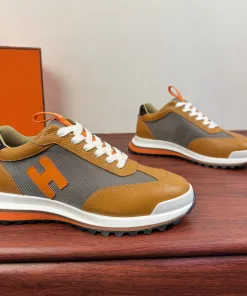 Hochwertige Hermes Lederschuhe HERMES Dynamische Freizeitschuhe luxuriösen Materialien