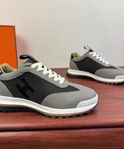 Hochwertige Hermes Lederschuhe Neue Dynamische Freizeitschuhe luxuriösen Materialien