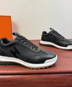 Hochwertige Hermes Lederschuhe Neue Dynamische Freizeitschuhe luxuriösen Materialien
