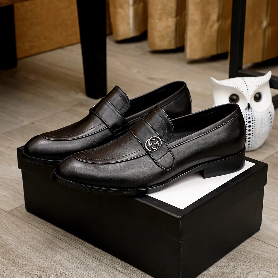 Hochwertige Gucci Lederschuhe Aktualisiert offizielle Website