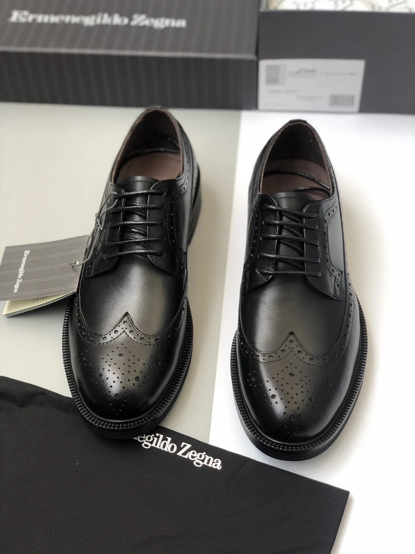 Luxus Zegna DerbySchuhe Lederschuhe Ermenegildo Zegna leichtem importiertem Ziernähten