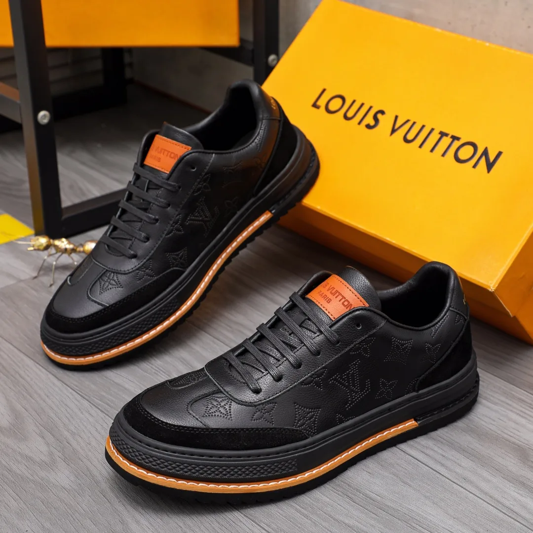Premium Louis Vuitton Lederschuhe Fällt größengerecht Obermaterial hochwertiges Futter
