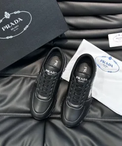 Luxus Prada Turnschuhe Prada Premium Leder bieten dank