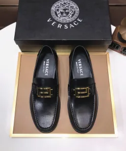 Luxury Versace Loafer Neue Herrenschuhe komplett Rindsleder rutschfester