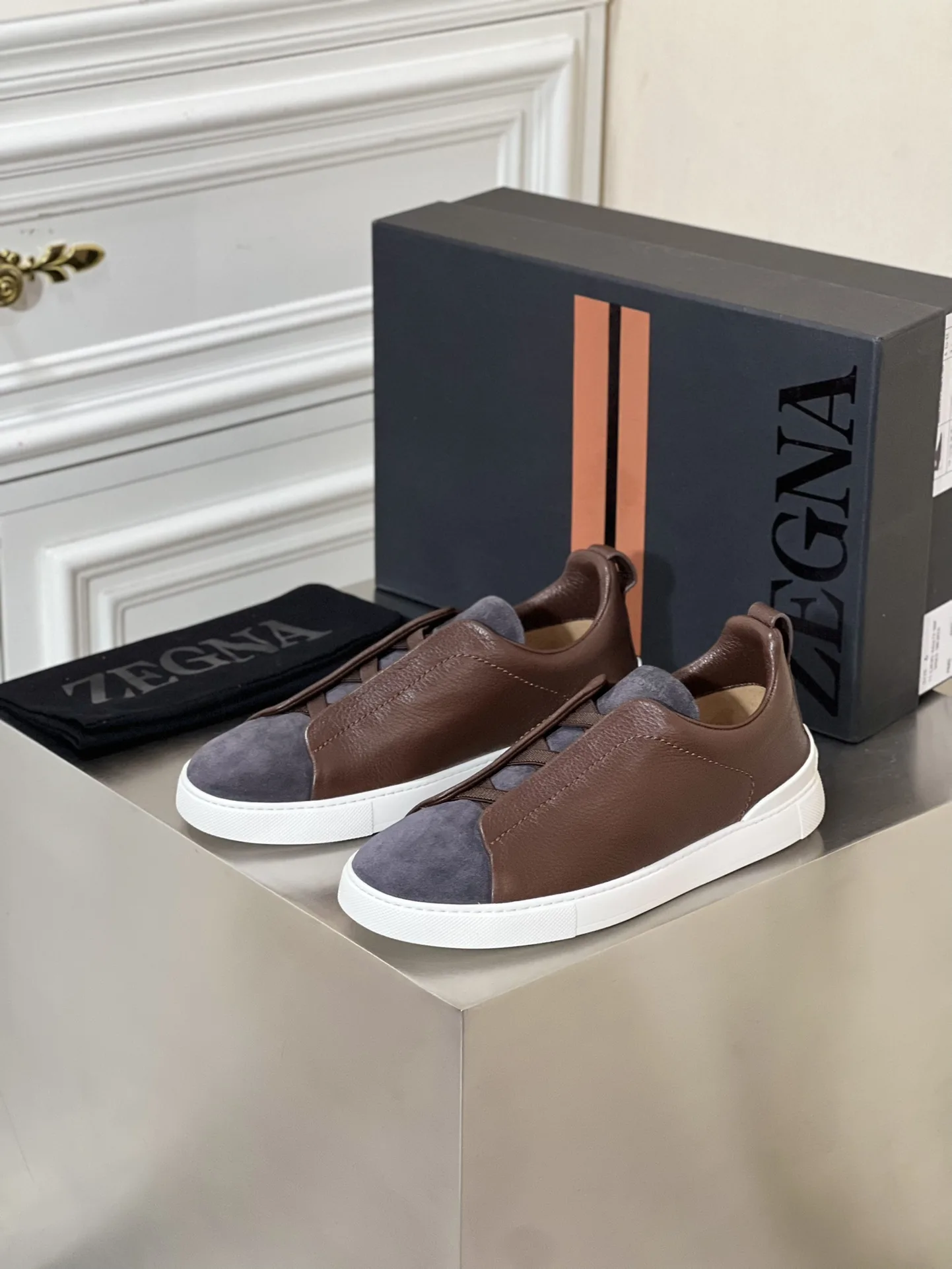 Luxury Zegna HerrenFreizeitsportschuhe Lässige Diese Sneaker haben einen