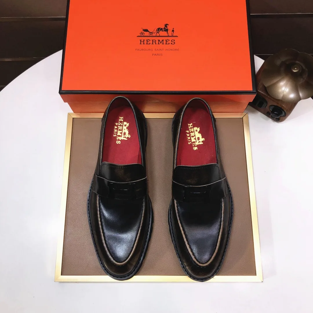 Premium Hermes Lederschuhe Freizeitschuhe aus Leder