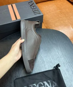 Premium Zegna Lederschuhe Zegna Freizeitsneaker Diese Sneaker bestechen