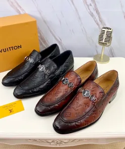 Premium Louis Vuitton Lederschuhe Preis formelle Louis Vuitton