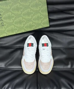 Luxus Gucci Ledersneakers Kollektion Sneaker Leder Sabato Sarnos