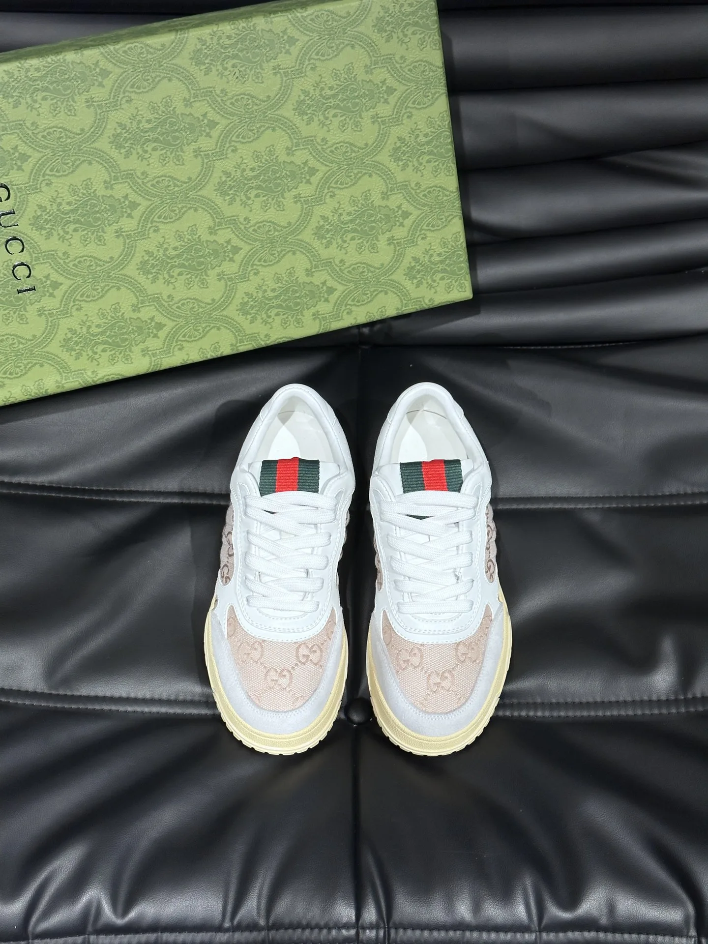 Luxus Gucci Ledersneakers Kollektion Sneaker Leder Sabato Sarnos