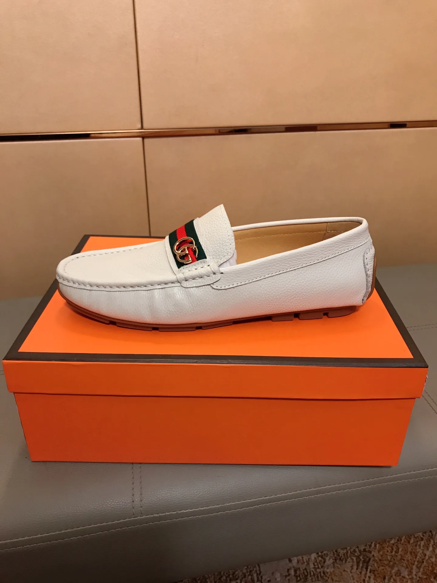 Luxus Gucci Loafer Lässige brandneu