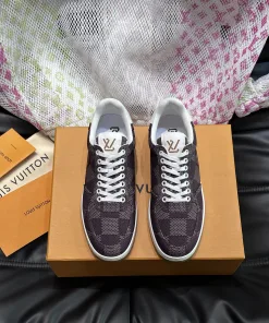 Luxus Louis Vuitton Umweltfreundliche Sportschuhe Rivoli klassisches Schachbrettmuster Dieser umweltfreundliche