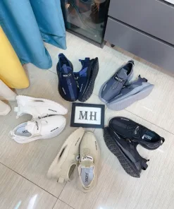 Luxus Moncler FreizeitSportschuhe für Herren Lederschuhe Maßgefertigtes Kalbsleder atmungsaktivem Innensohle echtem