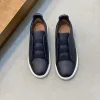 Hochwertige Zegna Freizeitschuhe Lederschuhe Trile Stitch eleganter Freizeitschuh ikonischen