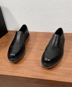 Luxus Prada Lederschuhe luftgepolsterte Schuhe Freizeitschuhe aus Leder Artikelnummer Prada Leder Originale Leder