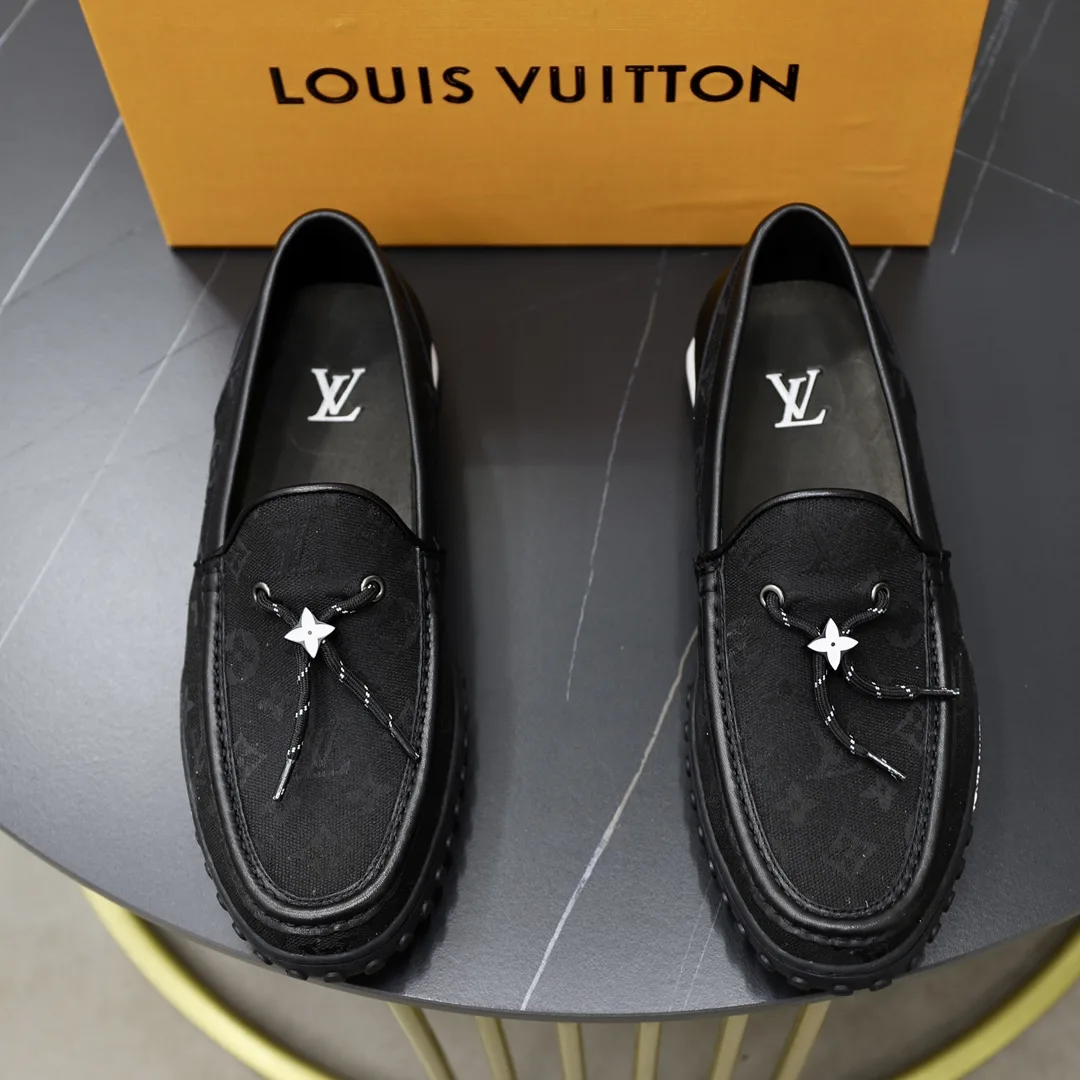 Luxus Louis Vuitton Lederschuhe BusinessLederschuhe Hochwertige Originalrepliken LOUIS VUITTON Originales