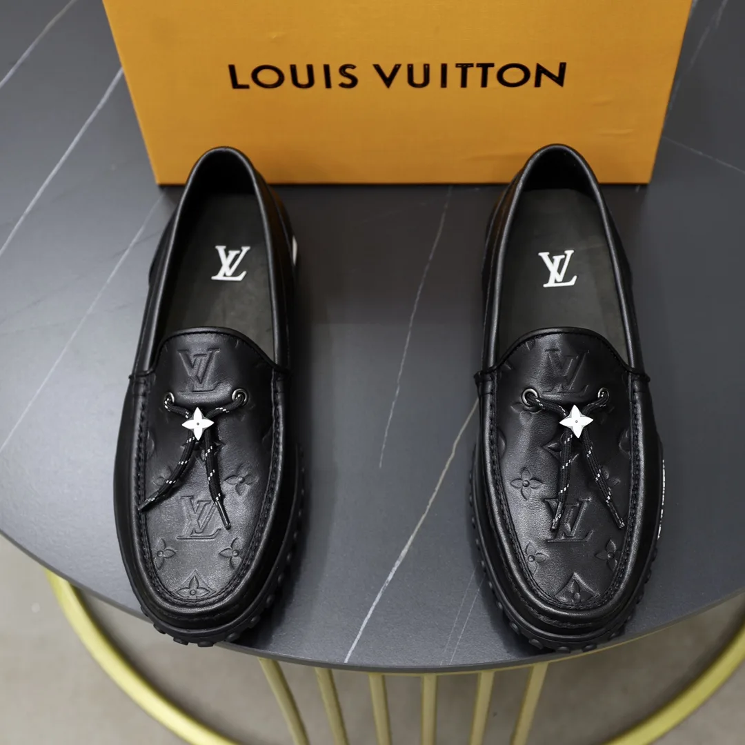 Luxus Louis Vuitton Lederschuhe BusinessLederschuhe Hochwertige Originalrepliken LOUIS VUITTON Original