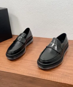 Luxus Prada Slipper Lederschuhe Freizeitschuhe aus Leder Artikelnummer Prada Classic Leder Luftpolsterung