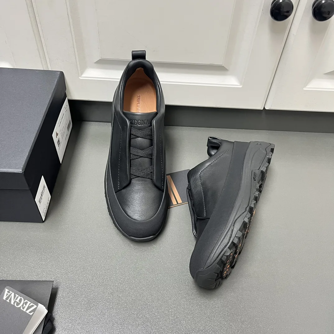 Luxus Zegna Lederschuhe ZEGNA Herrenschuh Dreifachnaht MONTE Inspiriert
