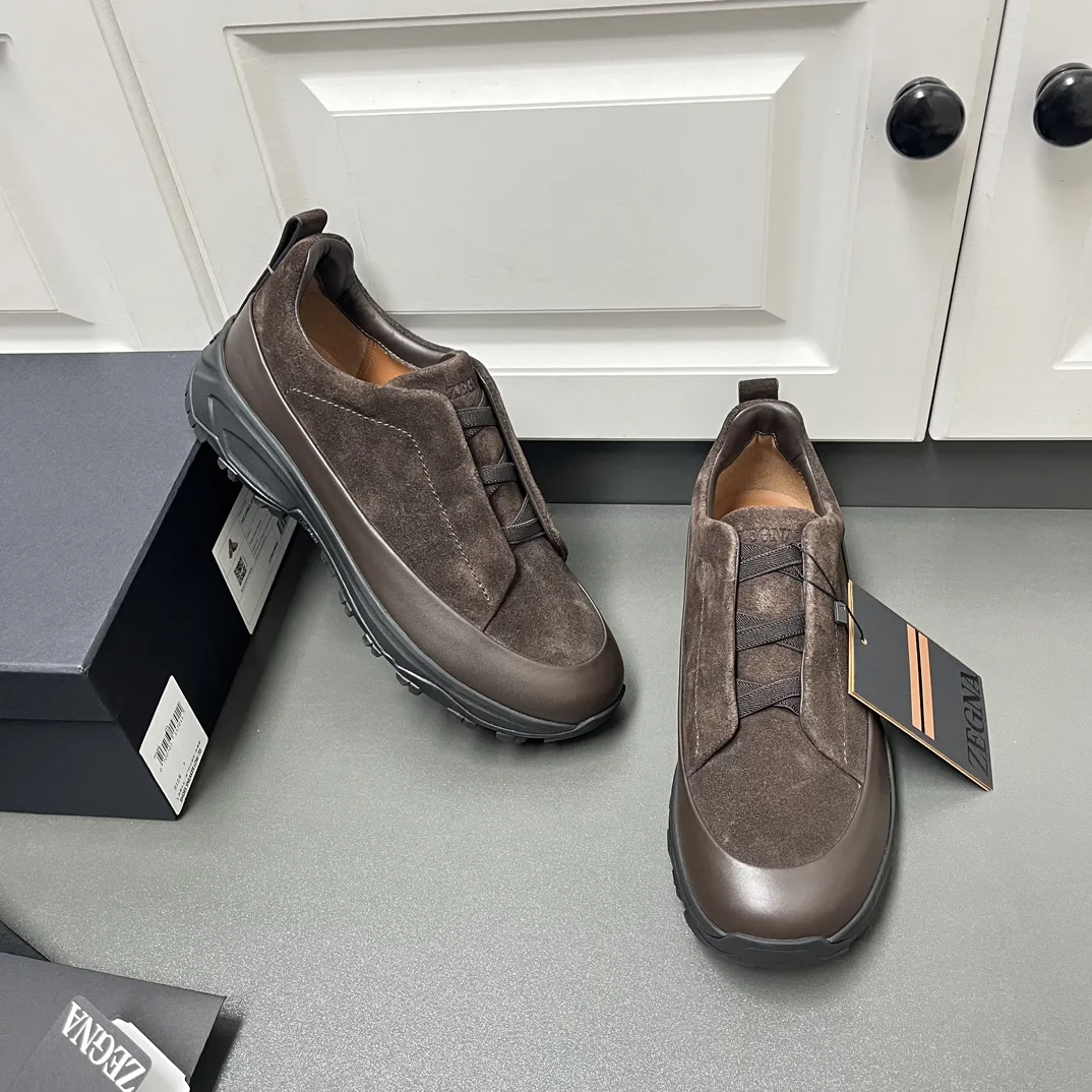 Luxus Zegna Lederschuhe ZEGNA Herrenschuh Dreifachnaht MONTE Inspiriert